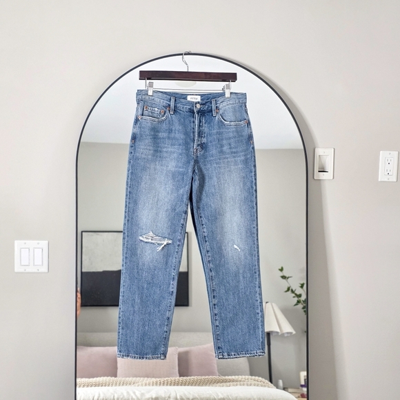 Pistola Maya Button-Fly Distressed Slouchy Relaxed Jeans, Size 27 - Picture 3 of 13